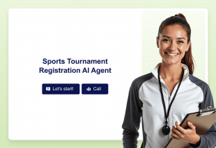 Sports Tournament Registration AI Agent Template Thumbnail