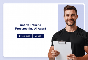 Sports Training Prescreening AI Agent Template Thumbnail