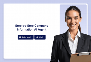 Step-by-Step Company Information AI Agent Template Thumbnail