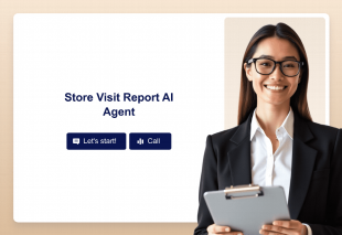 Store Visit Report AI Agent Template Thumbnail