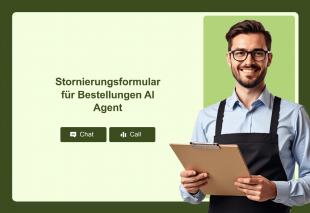 Stornierungsformular für Bestellungen AI Agent Thumbnail