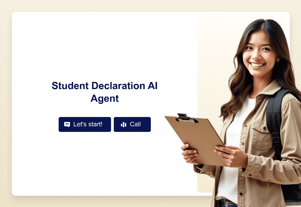 Student Declaration AI Agent Template | Jotform