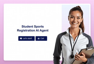 Student Sports Registration AI Agent Template Thumbnail