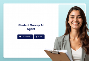 Student Survey AI Agent Template Thumbnail