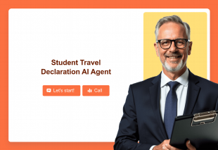 Student Travel Declaration AI Agent Template Thumbnail