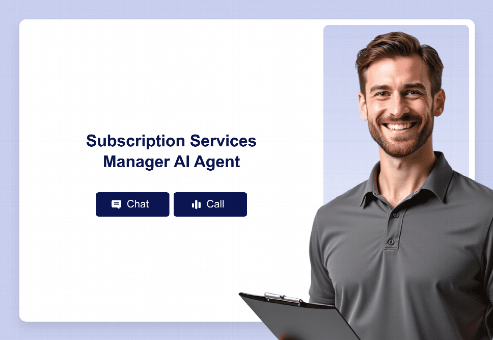 Subscription Services Manager AI Agent Template | Jotform