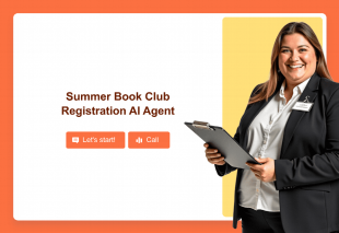 Summer Book Club Registration AI Agent Template Thumbnail