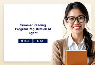 Summer Reading Program Registration AI Agent Template Thumbnail