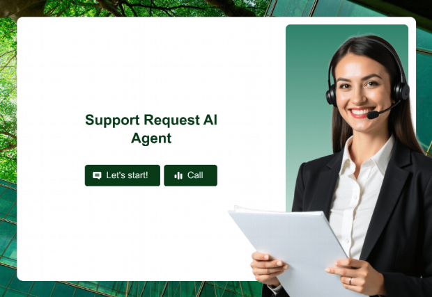 Support Request AI Agent Slide