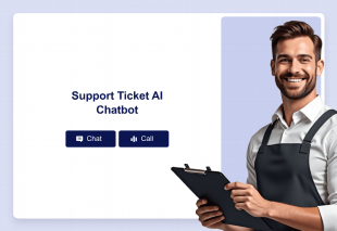 Support Ticket AI Chatbot Template Template Thumbnail