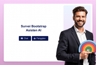 Survei Bootstrap Asisten AI Template Thumbnail