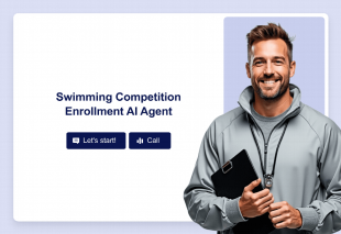 Swimming Competition Enrollment AI Agent Template Thumbnail