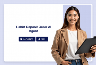 T-shirt Deposit Order AI Agent Template Thumbnail