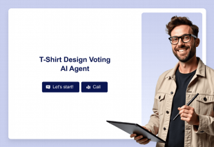 T-Shirt Design Voting AI Agent Template Thumbnail