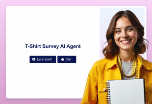 T-Shirt Survey AI Agent Template Thumbnail