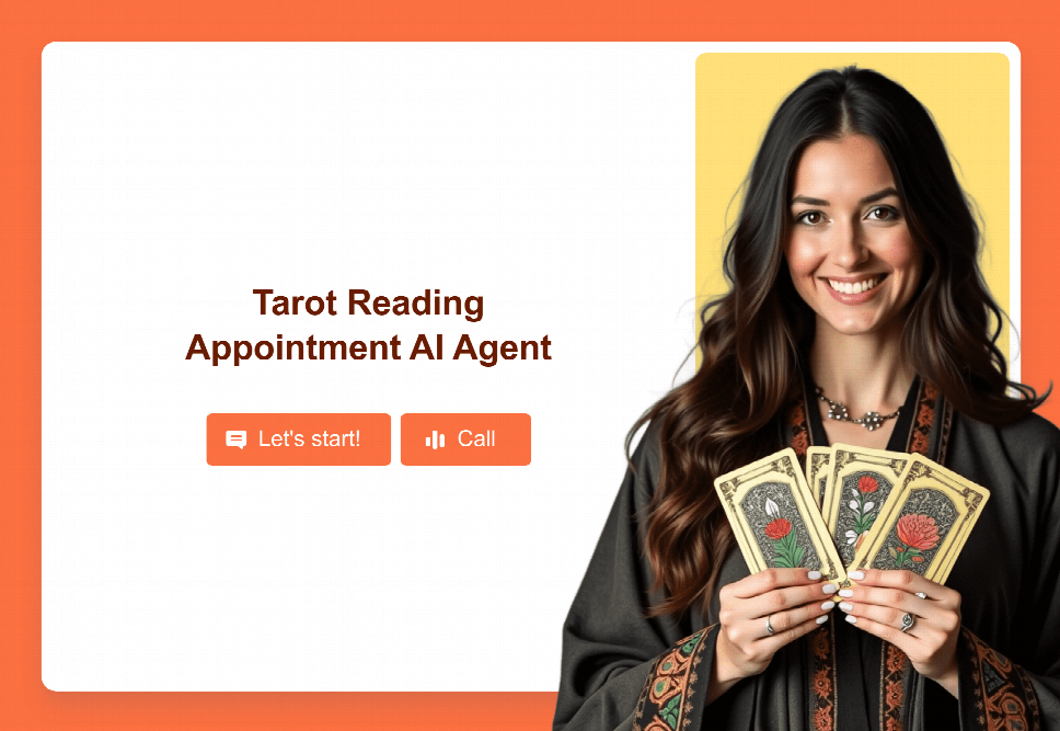 Tarot Reading Appointment AI Agent Template | Jotform