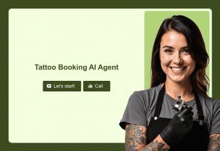 Tattoo Booking AI Agent Template Thumbnail