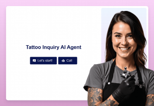 Tattoo Inquiry AI Agent Template Thumbnail