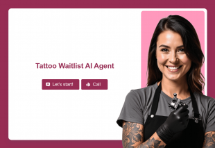 Tattoo Waitlist AI Agent Template Thumbnail