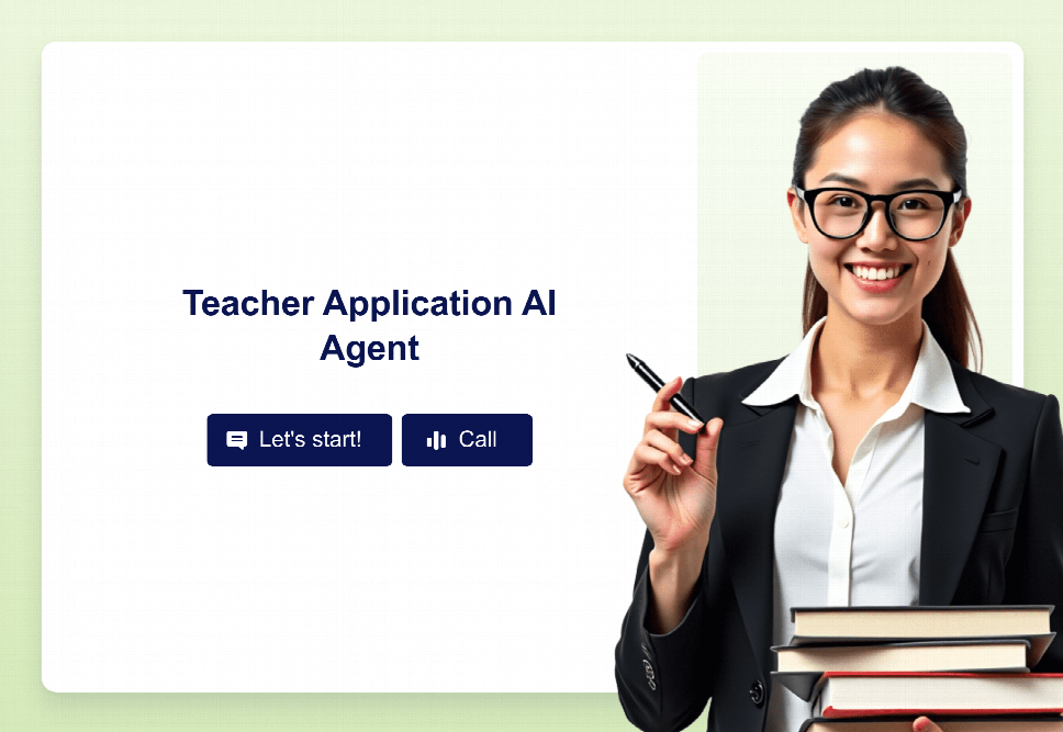 Teacher Application AI Agent Template | Jotform