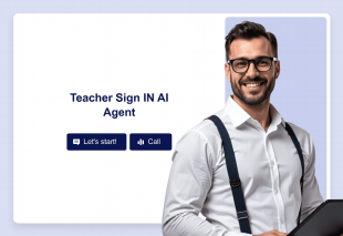 Teacher Sign IN AI Agent Template Thumbnail