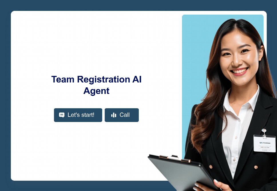 Team Registration Virtual Coordinator | Jotform