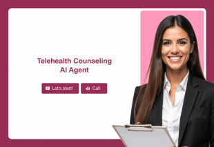 Telehealth Counseling AI Agent Template Thumbnail