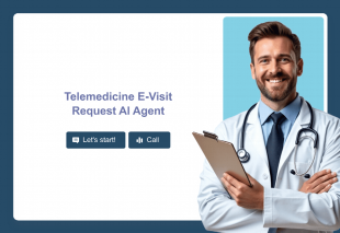 Telemedicine E-Visit Request AI Agent Template Thumbnail