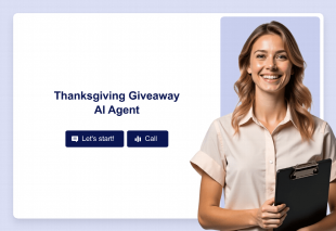 Thanksgiving Giveaway AI Agent Template Thumbnail