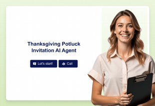 Thanksgiving Potluck Invitation AI Agent Template Thumbnail