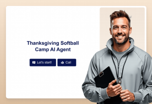 Thanksgiving Softball Camp AI Agent Template Thumbnail