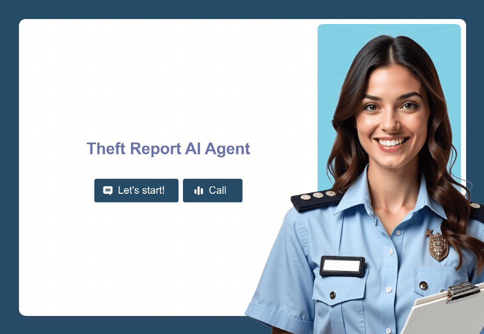 Theft Report Virtual Assistant | Jotform