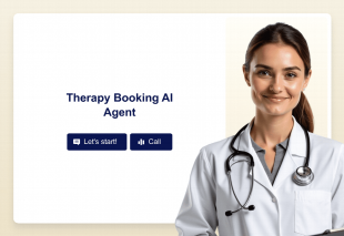 Therapy Booking AI Agent Template Thumbnail