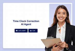 Time Clock Correction AI Agent Template Thumbnail