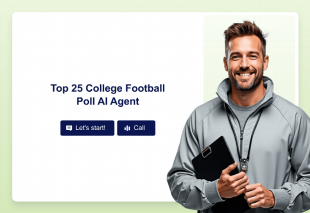 Top 25 College Football Poll AI Agent Template Thumbnail