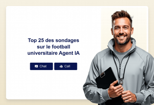Top 25 des sondages sur le football universitaire Agent IA Thumbnail