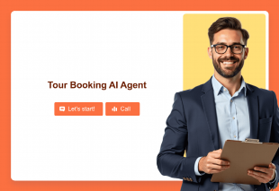 Tour Booking AI Agent Template Thumbnail