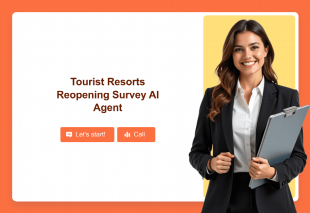 Tourist Resorts Reopening Survey AI Agent Template Thumbnail