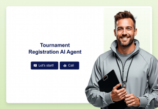 Tournament Registration AI Agent Template Thumbnail