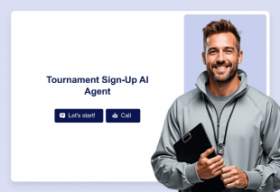Tournament Sign-Up AI Agent Template Thumbnail