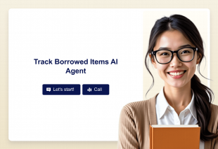 Track Borrowed Items AI Agent Template Thumbnail