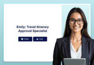 Travel Itinerary Approval AI Agent Template Thumbnail