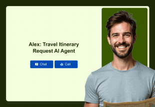 Travel Itinerary Request AI Agent Template Thumbnail