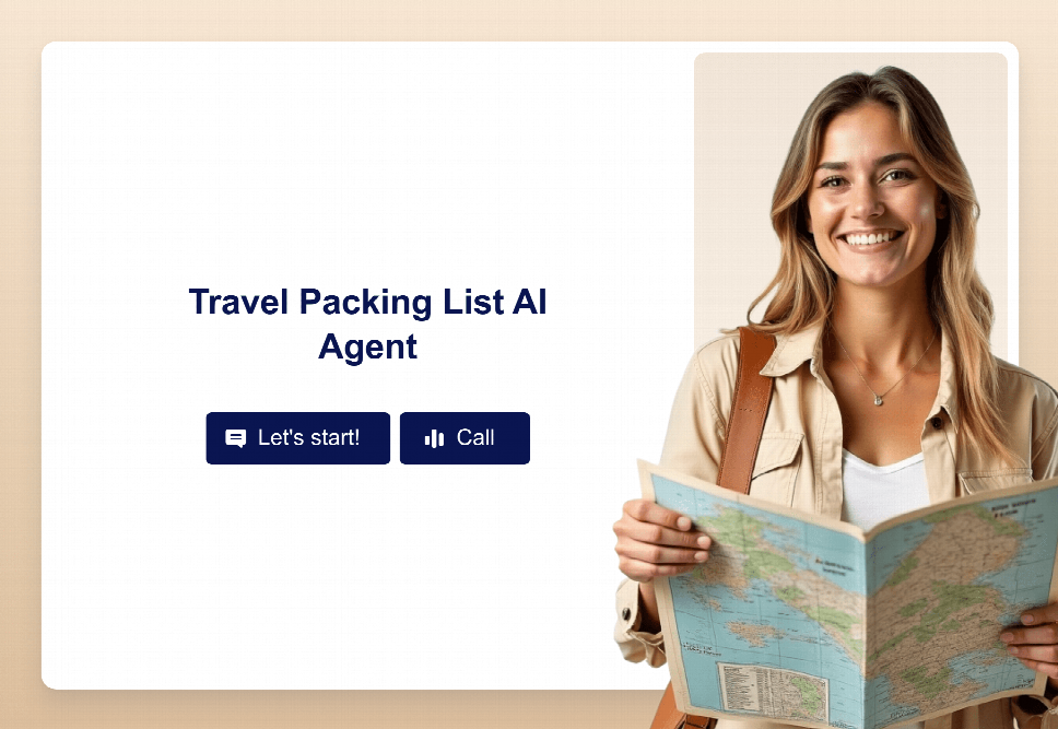 Travel Packing List AI Agent Template | Jotform
