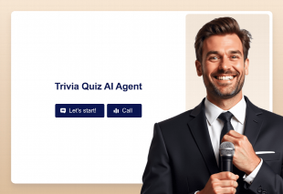 Trivia Quiz AI Agent Template Thumbnail