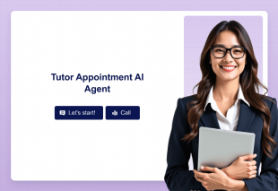 Tutor Appointment AI Agent Template Thumbnail