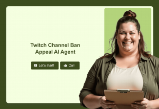 Twitch Channel Ban Appeal AI Agent Template Thumbnail