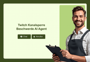 Twitch Kanalsperre Beschwerde AI Agent Thumbnail