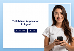 Twitch Mod Application AI Agent Template Thumbnail