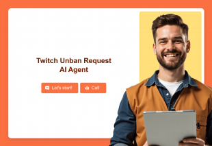Twitch Unban Request AI Agent Template Thumbnail